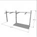 Kit para Closet com 3 peças regulável 200x100 cm tonalidade branco modelo clst1b266