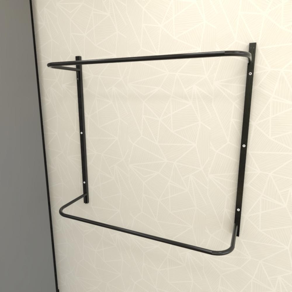 Kit para Closet com 4 peças regulável 100x100 cm tonalidade preto modelo clst1p16