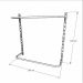 Kit para Closet com 4 peças regulável 100x100 cm tonalidade preto modelo clst1p16