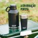 Conjunto Garrafa Térmica Growler 1,9L e Copo Térmico de Cerveja com Abridor 600ml Preto Coleman