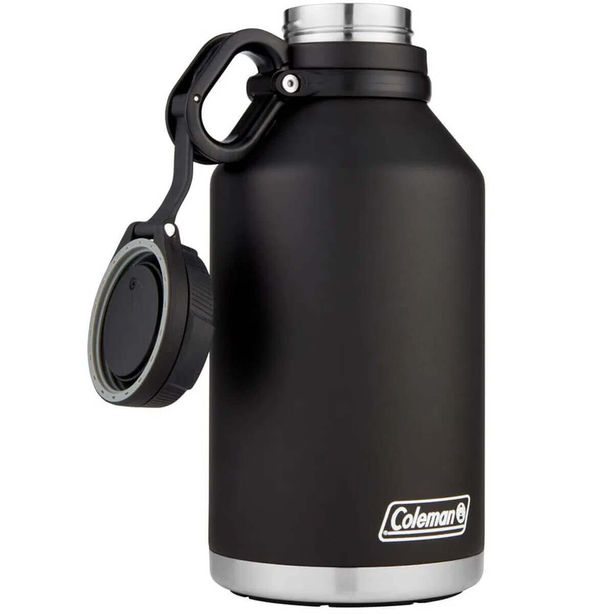 Conjunto Garrafa Térmica Growler 1,9L e Copo Térmico de Cerveja com Abridor 600ml Preto Coleman