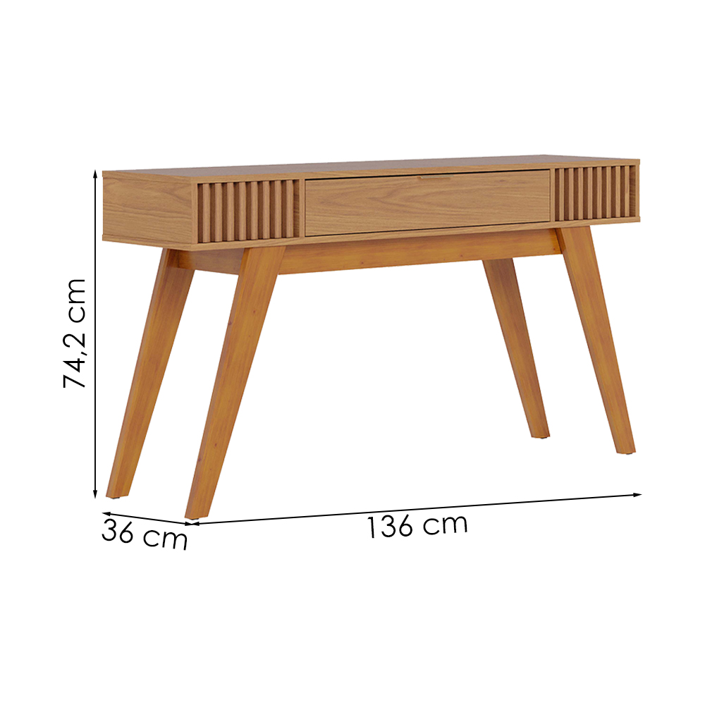 Aparador Para Sala 1 Gaveta 136 cm Riviera Freijo Freijo Colibri