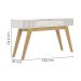 Aparador Para Sala 1 Gaveta 136 cm Riviera Off White Freijo Colibri
