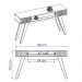 Aparador Para Sala 1 Gaveta 136 cm Riviera Off White Freijo Colibri