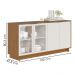 Balcao Aparador Buffet 4 Portas 160 cm Vitoria Freijo Off White Colibri