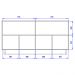 Balcao Aparador Buffet 4 Portas 160 cm Vitoria Freijo Off White Colibri