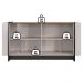 Balcao Buffet 160 cm Copacabana Preto Off White Nogueira Real Colibri
