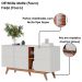 Balcao Buffet Aparador 160 cm Noronha Off White Matte Freijo Colibri