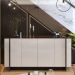 Bancada Lyons com Nichos Off White Nogueira Preto