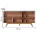 Buffet Aparador 3 Portas Caibi Off White Matte Freijó