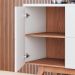 Buffet Aparador Noronha 3 Portas Off White Matte/Freijó - Colibri