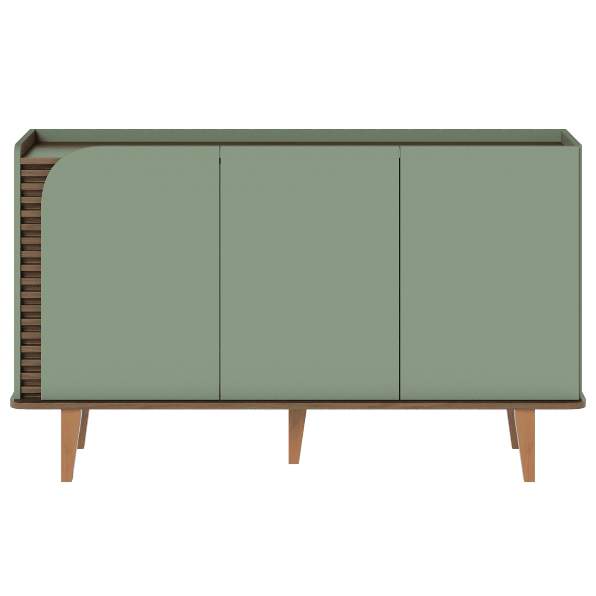 Buffet Ripado 3 Portas Salete Hortela Amendoa
