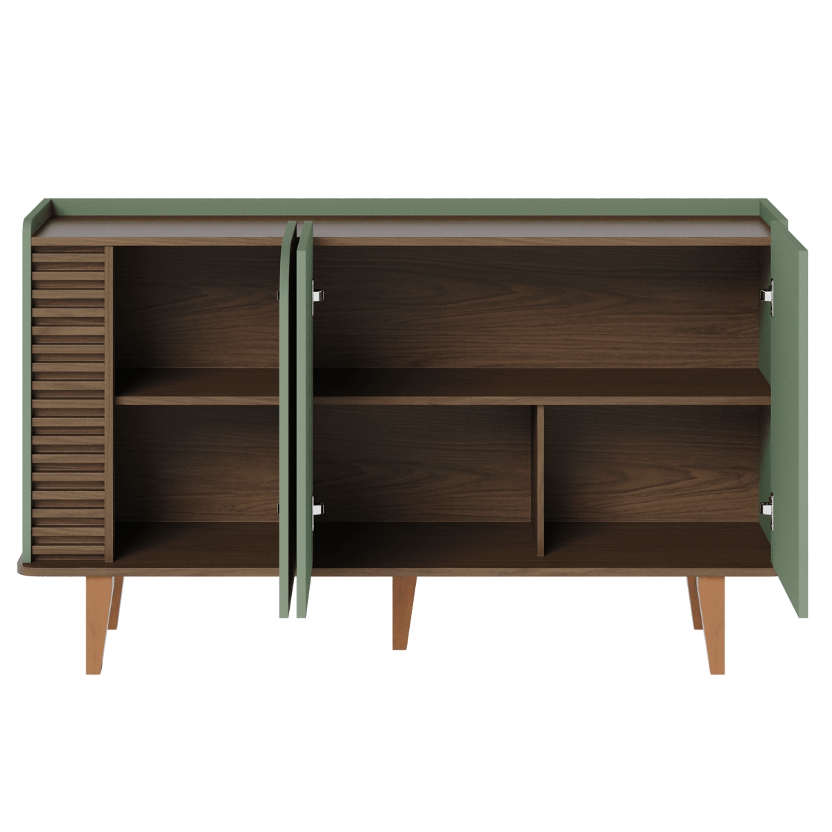 Buffet Ripado 3 Portas Salete Hortela Amendoa