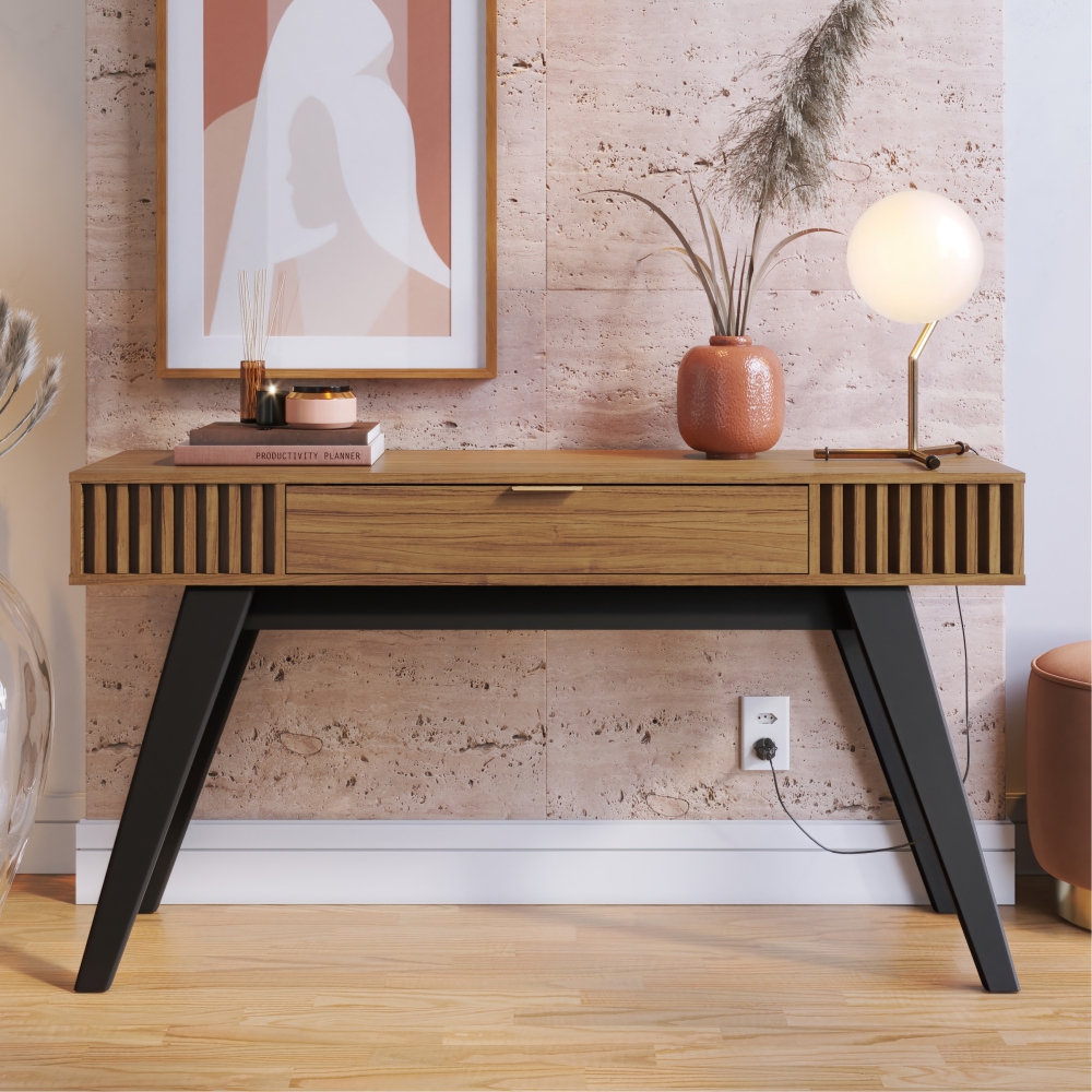 Conjunto Aparador e Mesa de Centro Royal Noce Milano Preto