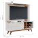 Conjunto Home para TV e Mesa de Centro Diana Off-White Freijo