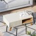 Conjunto para Sala de Estar Isabel Off-White Freijo
