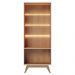 Cristaleira 4 Portas Noronha 183x72 cm Off White Matte Freijo Colibri