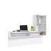 Escrivaninha Suspensa Lilac 135cm Branco Fosco Colibri Moveis