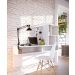 Escrivaninha Suspensa Lilac 135cm Branco Fosco Colibri Moveis