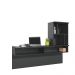 Escrivaninha Suspensa Lilac 135cm Preto Fosco Colibri Moveis