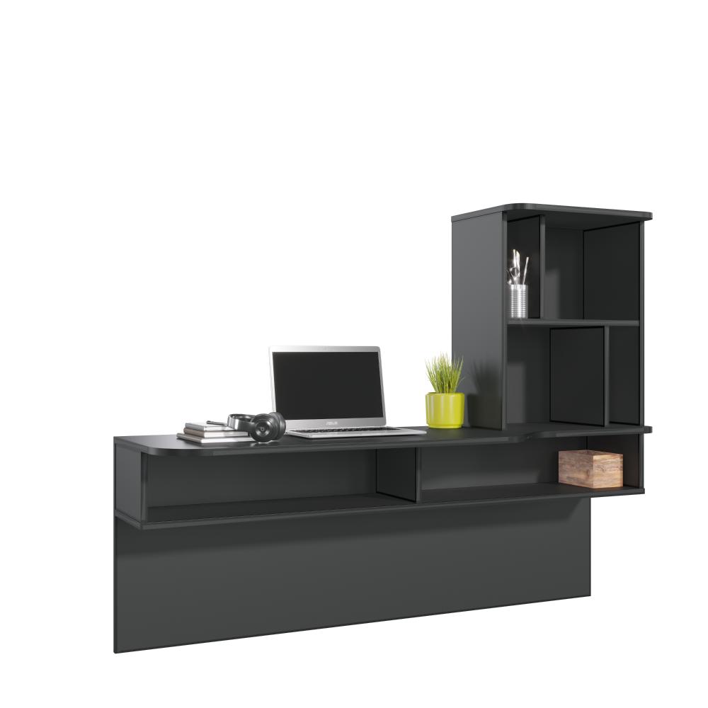 Escrivaninha Suspensa Lilac 135cm Preto Fosco Colibri Moveis
