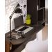 Escrivaninha Suspensa Lilac 135cm Preto Fosco Colibri Moveis