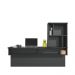 Escrivaninha Suspensa Lilac 135cm Preto Fosco Colibri Moveis