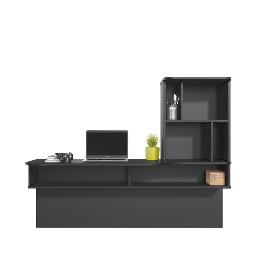 Escrivaninha Suspensa Lilac 135cm Preto Fosco Colibri Moveis