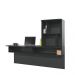 Escrivaninha Suspensa Lilac 135cm Preto Fosco Colibri Moveis