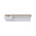 Escrivaninha de estudo Tech 135cm com 1 gaveta Branco fosco Taurani Nobre Colibri Moveis