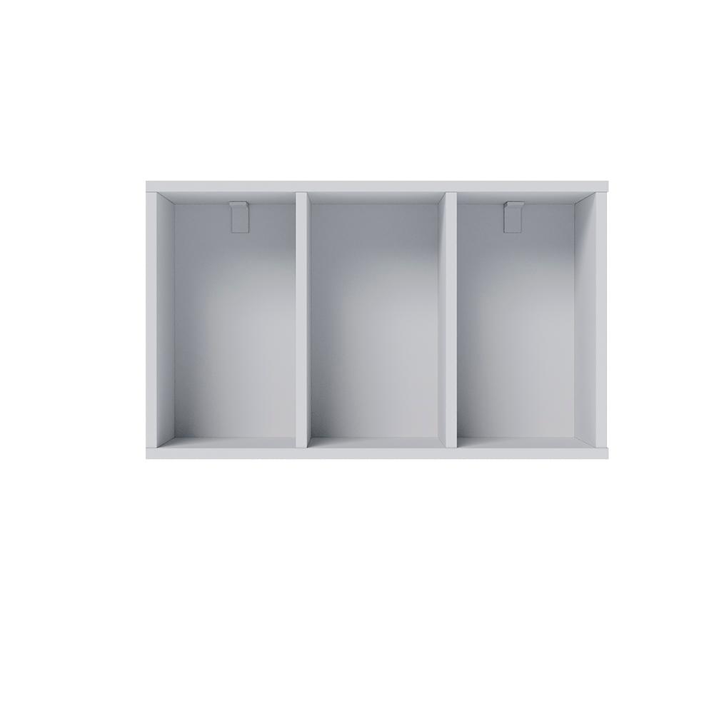 Escrivaninha de estudo Tech 135cm com 1 gaveta Branco fosco Taurani Nobre Colibri Moveis
