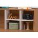 Escrivaninha estudo Ideia com nicho 120cm Natura real Off white Colibri Moveis