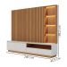 Estante Home Ripado Tv 82 Pol 240 cm Cancun Freijo Off White Matte Colibri