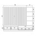Estante Home Ripado Tv 82 Pol 240 cm Cancun Freijo Off White Matte Colibri