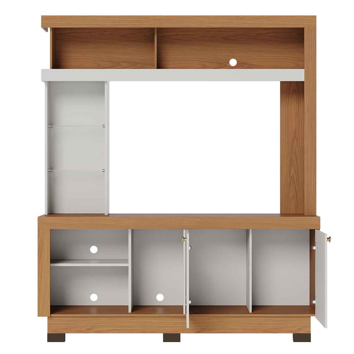 Estante Home TV até 50" Polegadas 2 Portas Vanessa Freijo/Off White