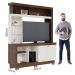Estante Home TV até 50" Polegadas 2 Portas Vanessa Nogueira Real/Off White