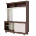 Estante Home TV até 50" Polegadas 2 Portas Vanessa Nogueira Real/Off White