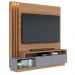 Estante Home Tv 65 Pol 180 cm 2 Portas Humaita Freijo Cinza Colibri