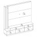 Estante Home Tv 65 Pol 180 cm 2 Portas Humaita Freijo Cinza Colibri