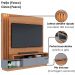 Estante Home Tv 65 Pol 180 cm 2 Portas Humaita Freijo Cinza Colibri
