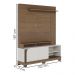 Estante Home Tv 65 Pol 2 Portas 152 cm Jurere Amendoa Off White Matte Colibri