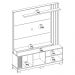 Estante Home Tv 65 Pol 2 Portas 152 cm Jurere Amendoa Off White Matte Colibri