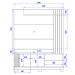 Estante Home Tv 65 Pol 2 Portas 152 cm Jurere Amendoa Off White Matte Colibri