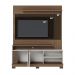 Estante Home Tv 65 Pol 2 Portas 152 cm Jurere Amendoa Off White Matte Colibri