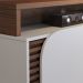 Estante Home Tv 65 Pol 2 Portas 152 cm Jurere Amendoa Off White Matte Colibri