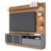 Estante Home Tv 70 Pol 200 cm Campeche Freijo Cinza Colibri