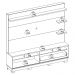 Estante Home Tv 70 Pol 200 cm Campeche Freijo Off White Matte Colibri