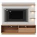 Estante Home Tv 70 Pol 200 cm Campeche Freijo Off White Matte Colibri