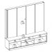 Estante Home Tv 75 Pol 200 cm 2 Portas Jordao Freijo Colibri