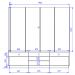 Estante Home Tv 75 Pol 200 cm 2 Portas Jordao Freijo Colibri